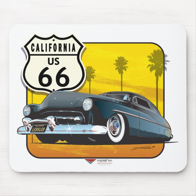 Route 66 - 50 Mercury Mouse Pad (Front)