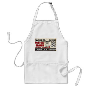 Route 66 - 700 miles desert roadside sign standard apron