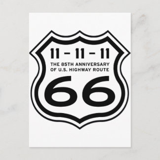 Route 66 85th Anniversary Logo Items Postcard