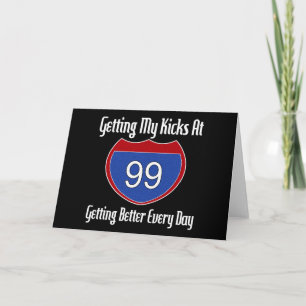 Route 66 99th Birthday Card