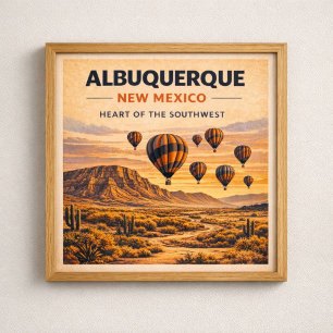 Route 66 Albuquerque Southwest Heritage Poster