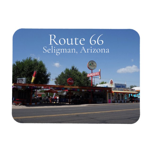 Route 66 America's Main Street Seligman Arizona Magnet (Horizontal)