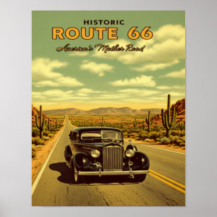 Route 66 America's Mother Road Poster