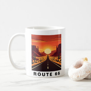 Route 66 Arizona USA Retro Travel Coffee Mug