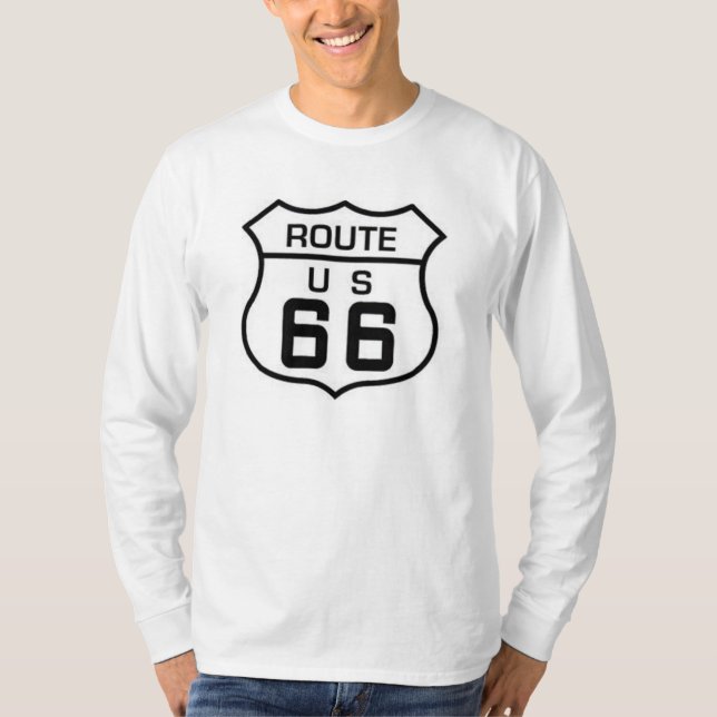 Route 66 Basic Long Sleeve T-Shirt (Front)