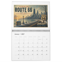 Route 66 Centennial Americana Wall Calendar