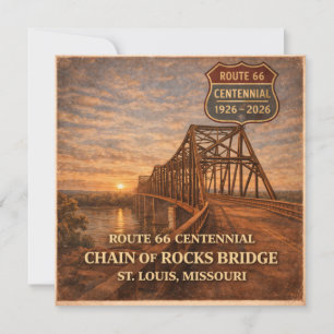 Route 66 Centennial Bridge Collector Greeting