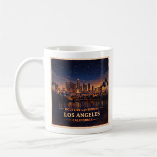 Route 66 Centennial Los Angeles Skyline Coffee Mug