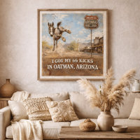 Route 66 Centennial Oatman Donkey Travel Art