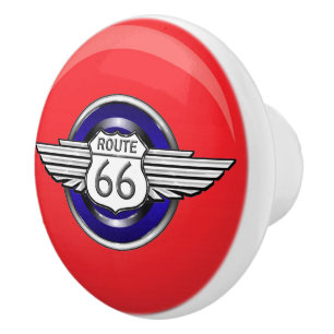 Route 66 ceramic knob
