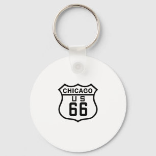 Route 66 Chicago Key Ring