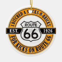 Route 66 Christmas Ornament for RVers and Nomads