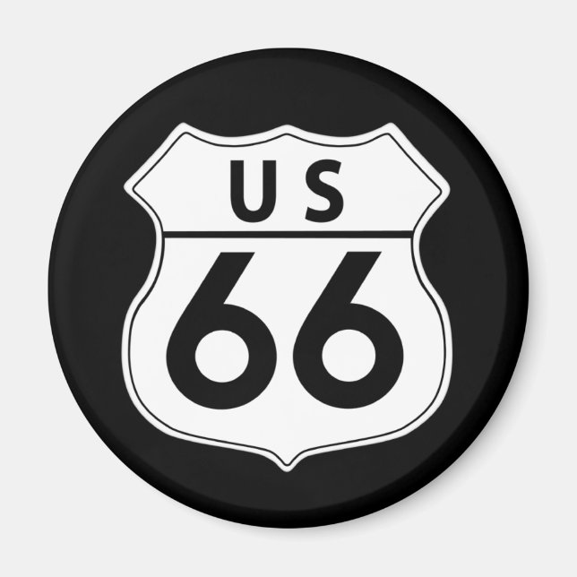 Route 66 Classic Road Sign Magnet (Front)