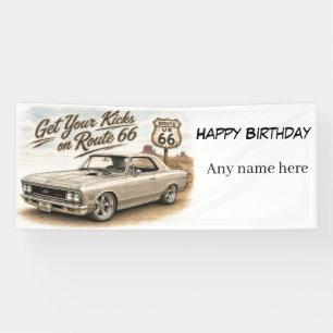 Route 66 Customisable Banner