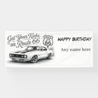 Route 66 Customisable Banner