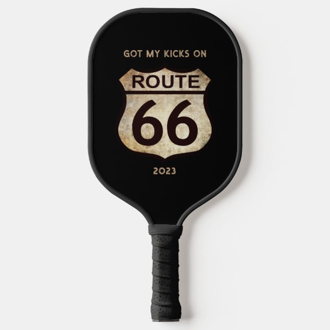 Route 66 (customisable)  pickleball paddle (Front)