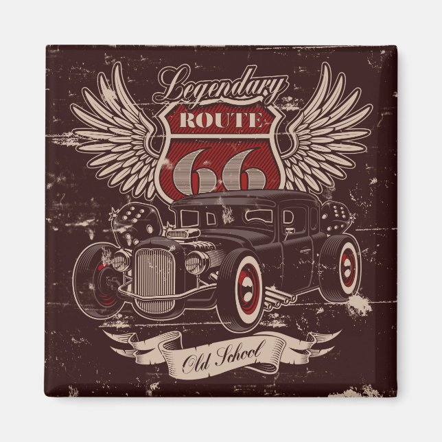 Route 66 Design Magnet (Front)