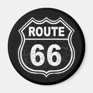 Route 66 Distressed Magnet
