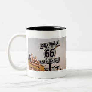 Route 66 End Two-Tone Coffee Mug