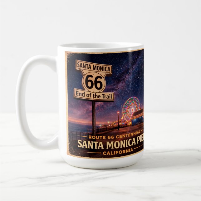 Route 66 Ferris Wheel Coffee Stop Mug (Left)