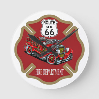 Route 66 Fire Department Clock