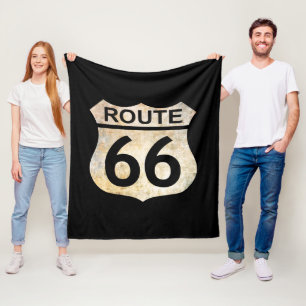 Route 66 fleece blanket