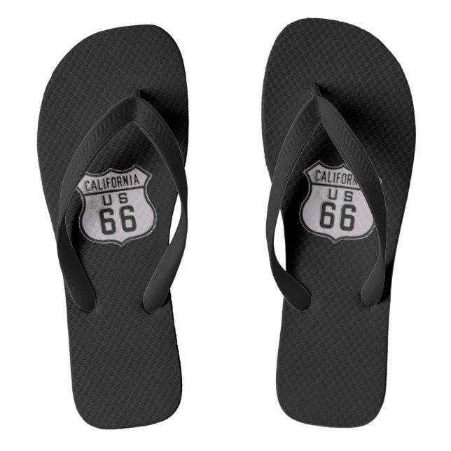 ROUTE 66 Flip-Flops (Asphalt) Thongs (Footbed)