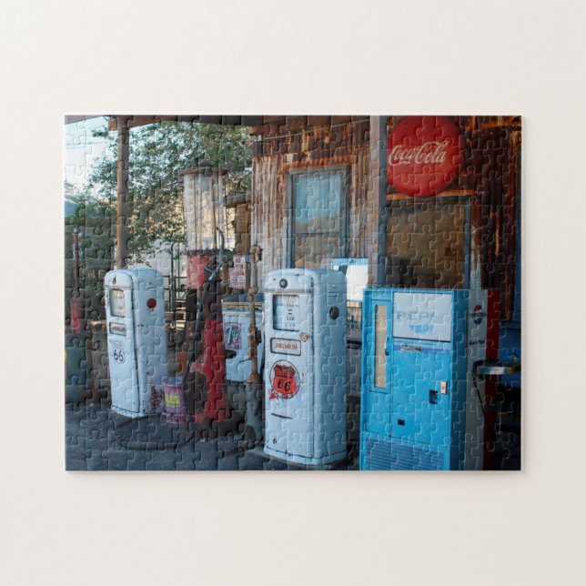 Route 66 Gas Station Arizona. Jigsaw Puzzle (Horizontal)