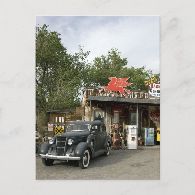 Route 66 General Store & Gas Station Postcard (Front)
