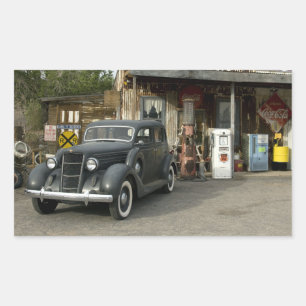 Route 66 General Store & Gas Station Rectangular Sticker