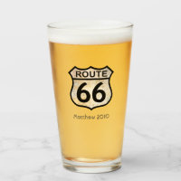 Route 66 Glass w/out your name, date or other text