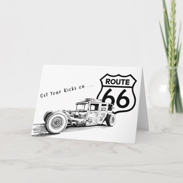 Route 66 Greeting Card (Front)