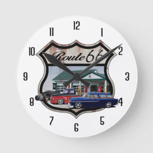 Route 66 Group Round Clock
