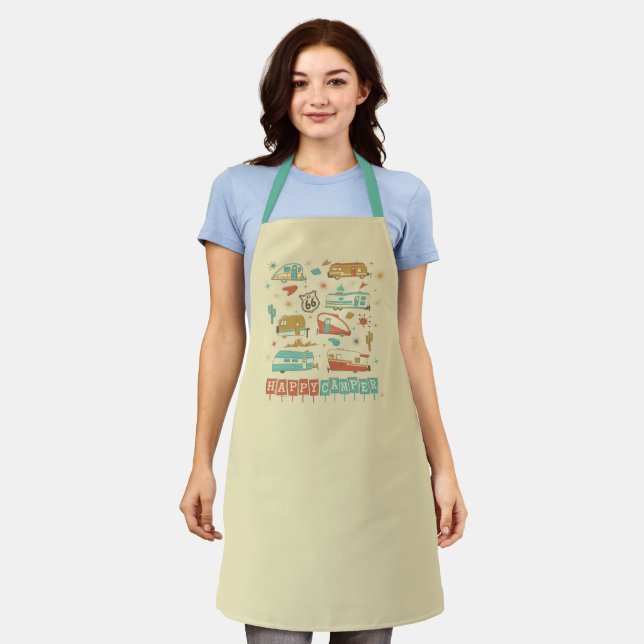 Route 66 Happy Camper Apron (Worn)