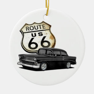 Route 66 Hardtop Ceramic Ornament