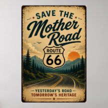 Route 66 Heritage Roadside Preservation Art