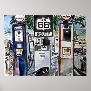 route 66 highway art print