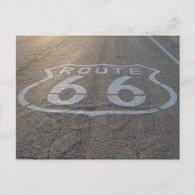 Route 66 Highway Postcard (Front)