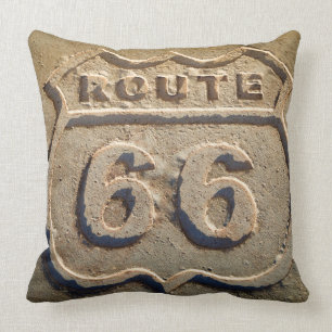 Route 66 historic sign, Arizona Cushion