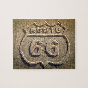 Route 66 historic sign, Arizona Jigsaw Puzzle