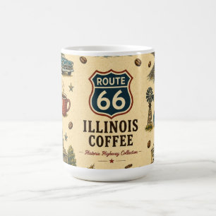 Route 66 Illinois Morning Roast Memories Coffee Mug