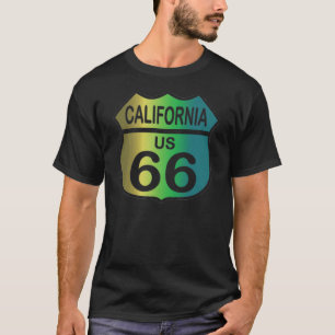 Route 66 in California tri-colour shirt