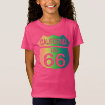 Route 66 in California tri-colour shirt