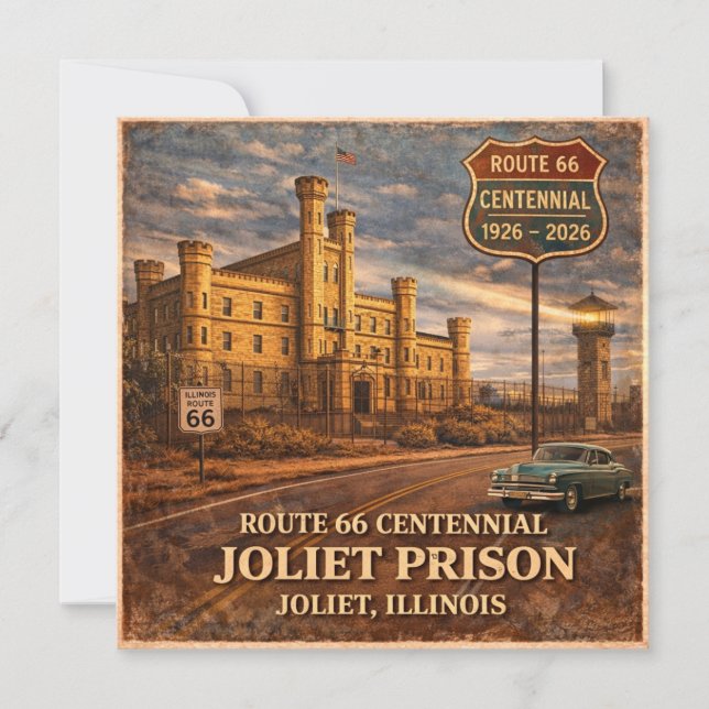 Route 66 Joliet Prison Travel Note (Front)
