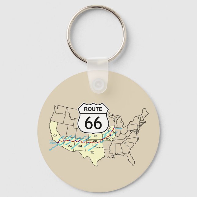 Route 66 key ring (Front)