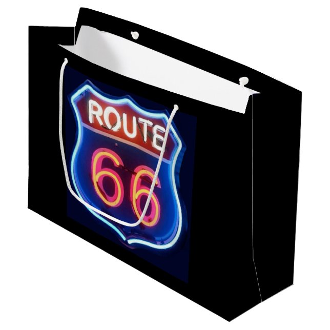 Route 66 large gift bag (Front Angled)