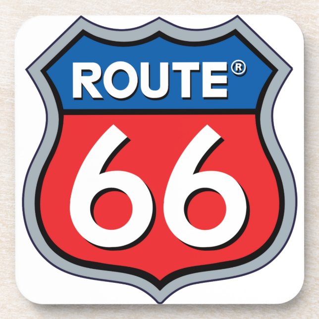 Route 66 Logo Coaster (Front)