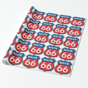 Route 66 Logo Wrapping Paper