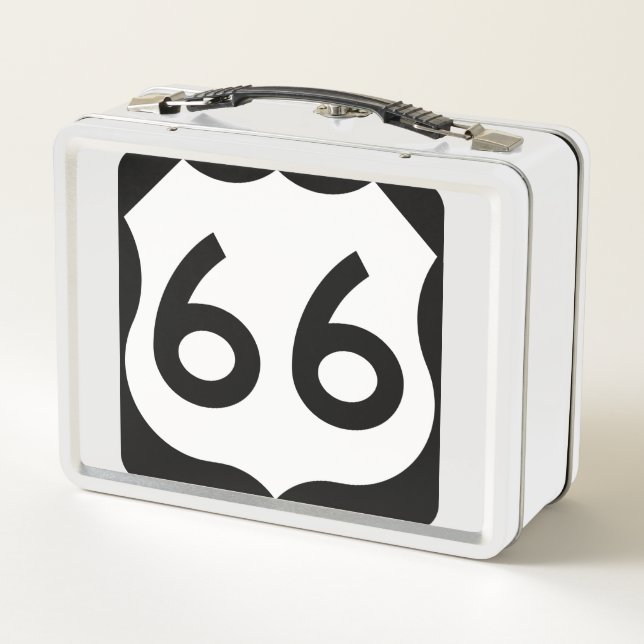 Route 66 metal lunch box (Back)
