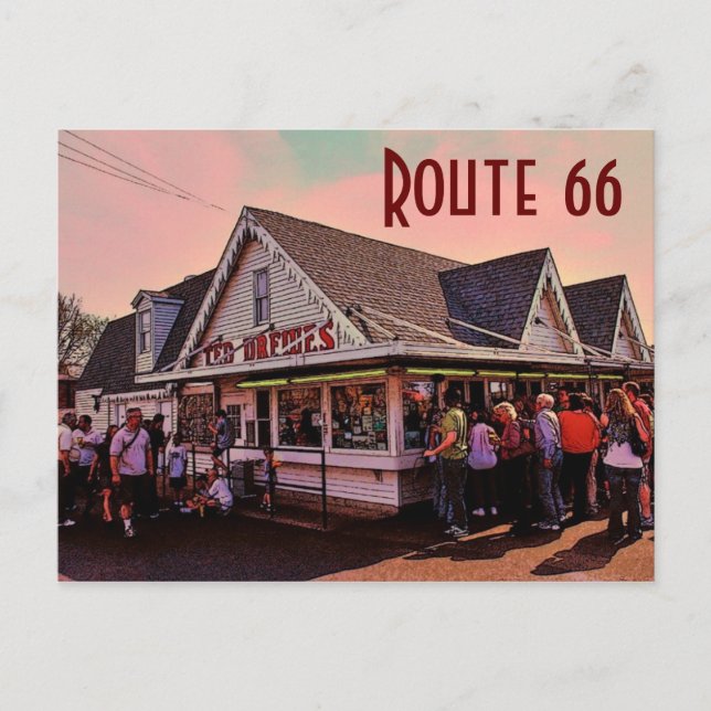 Route 66 (Missouri) Postcard (Front)